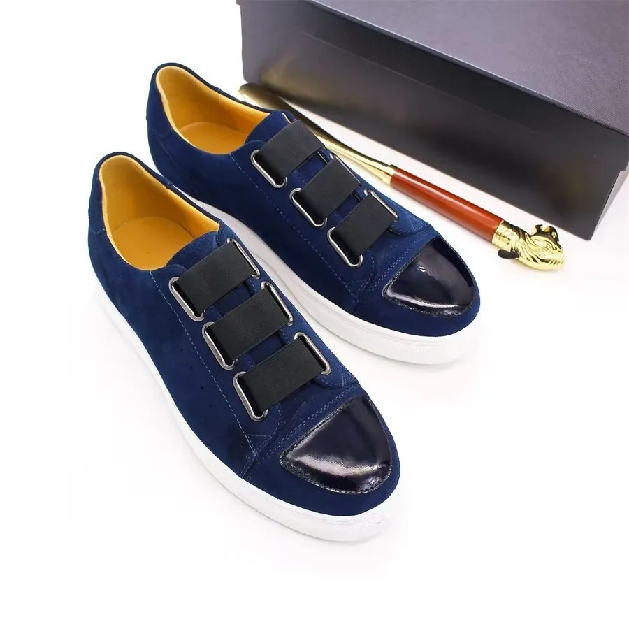 Luxury Cow Leather Hand-Painted Slip-On Shoes