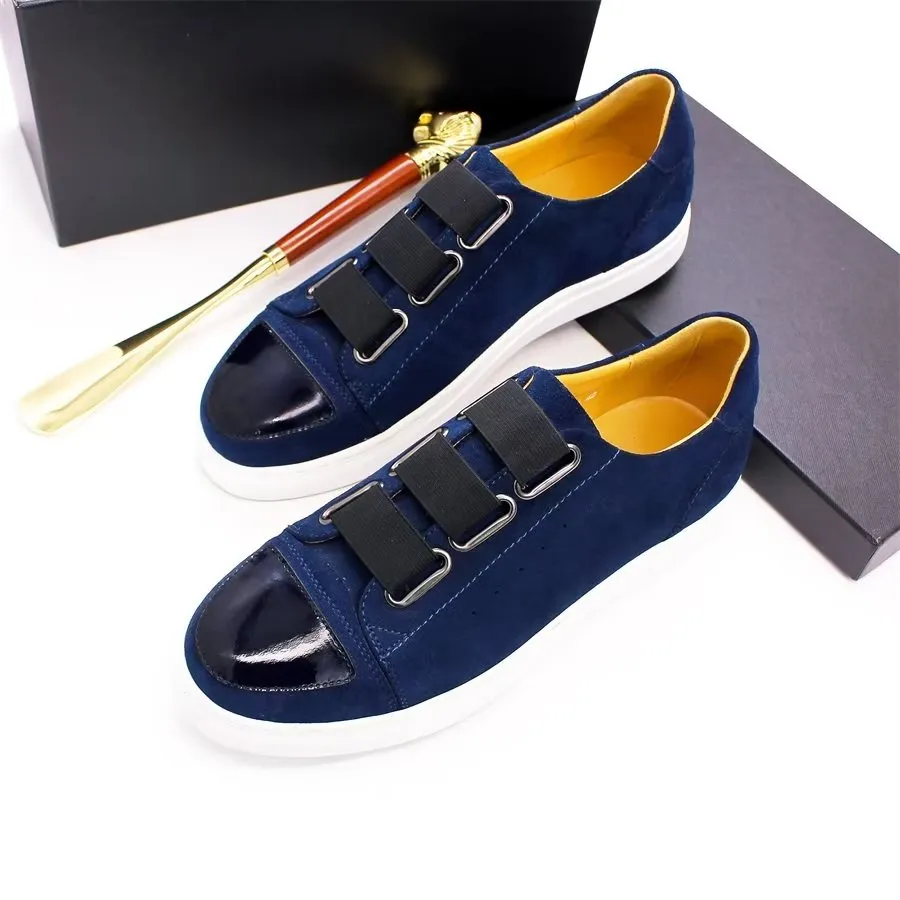 Luxury Cow Leather Hand-Painted Slip-On Shoes