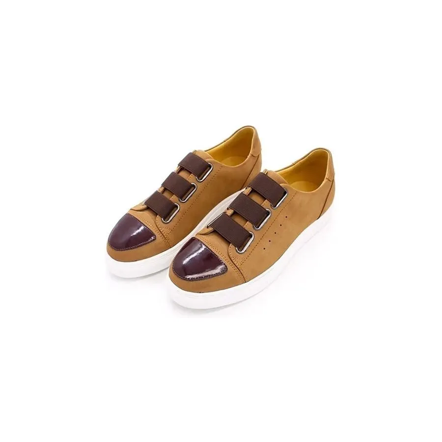 Luxury Cow Leather Hand-Painted Slip-On Shoes