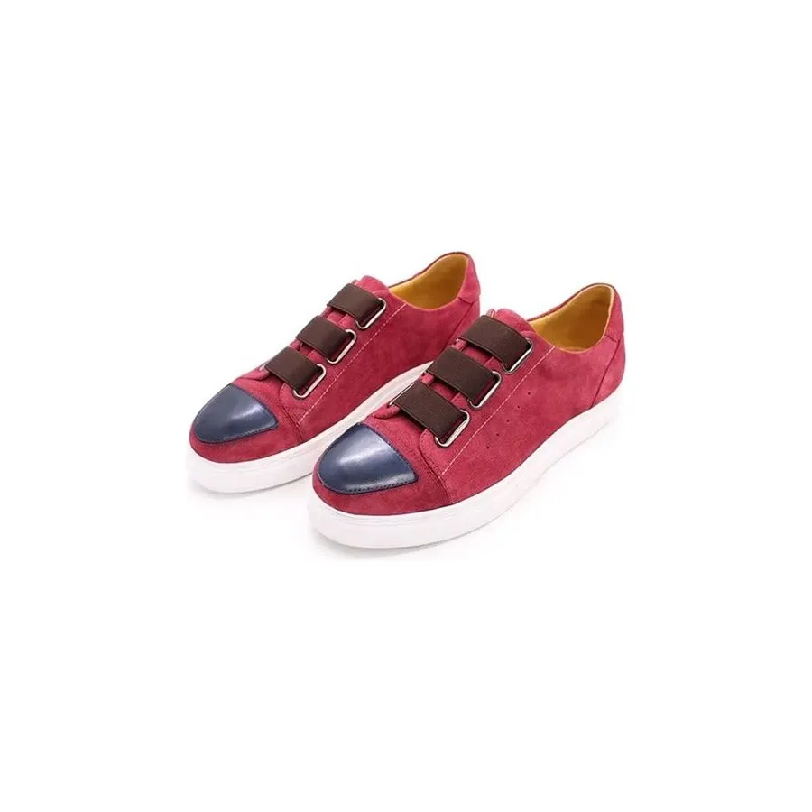 Luxury Cow Leather Hand-Painted Slip-On Shoes