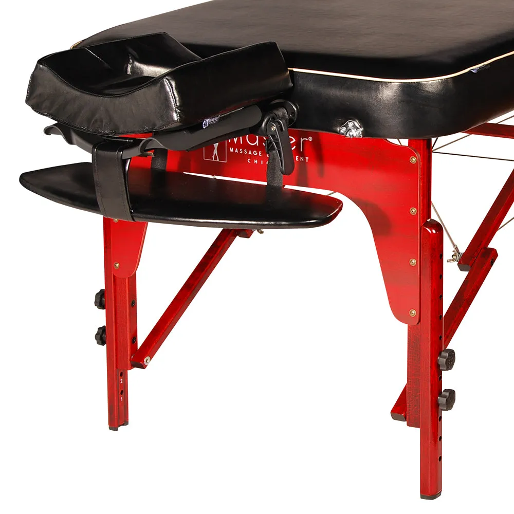 Master Massage 70cm MONROE Memory Foam Portable Massage Table, with Shiatsu Cables, & Reiki Panels