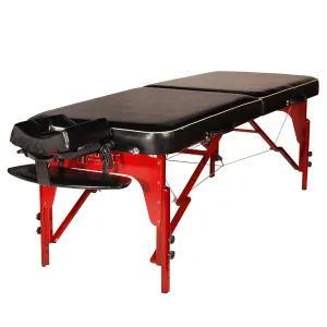 Master Massage 70cm MONROE Memory Foam Portable Massage Table, with Shiatsu Cables, & Reiki Panels