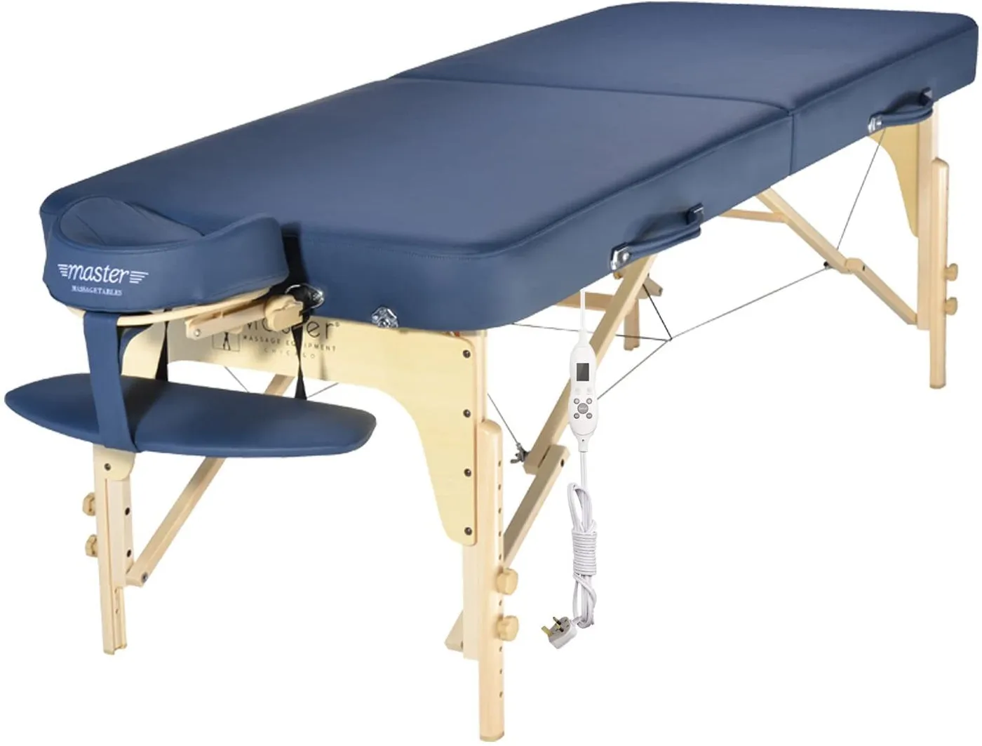 Master Massage 70cm Phoenix Portable Massage Table Package with Therma-Top - Adjustable Heating System! (Royal Blue Color)