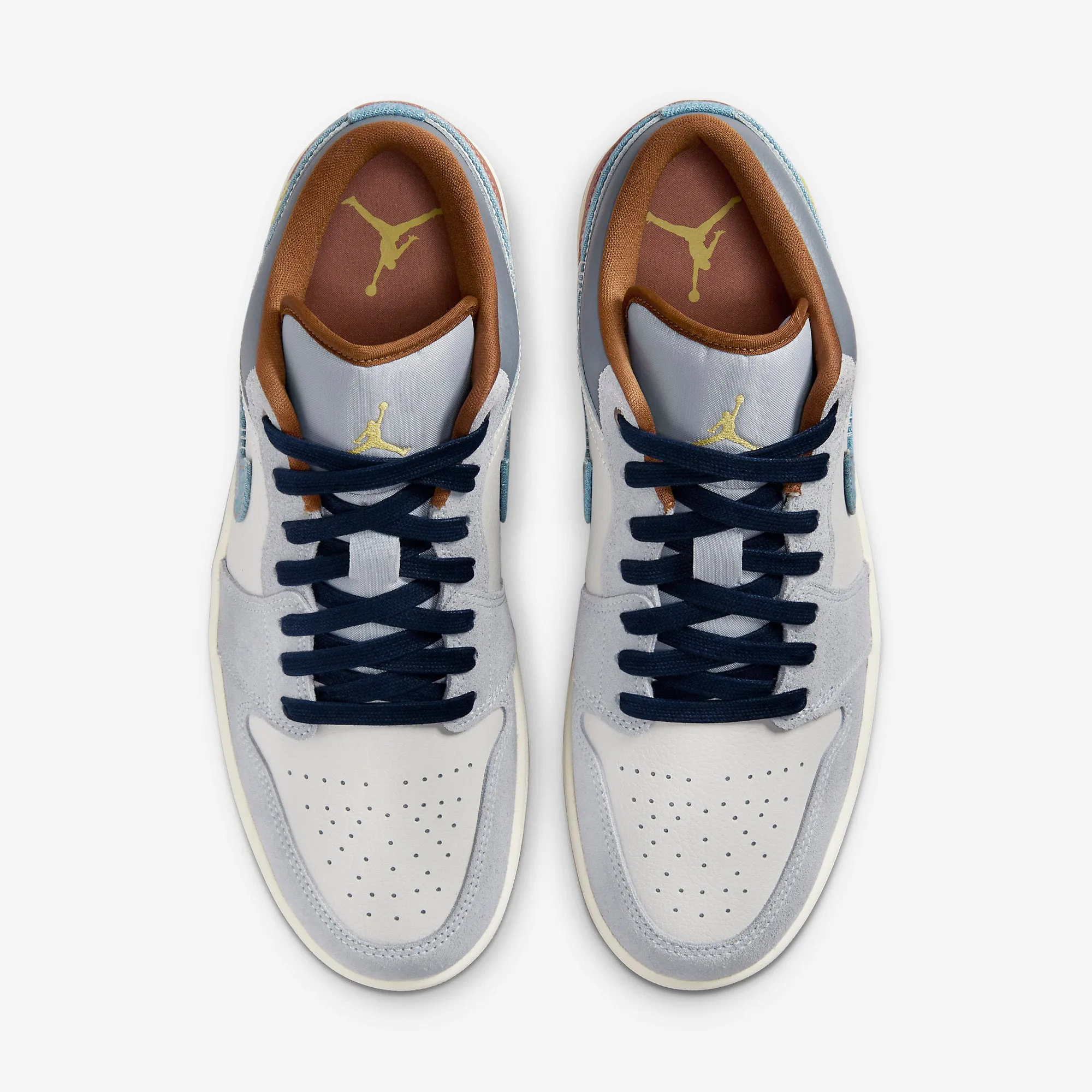 Men's Air Jordan 1 Low SE "Repaired Denim Swoosh" (FZ5042-041)