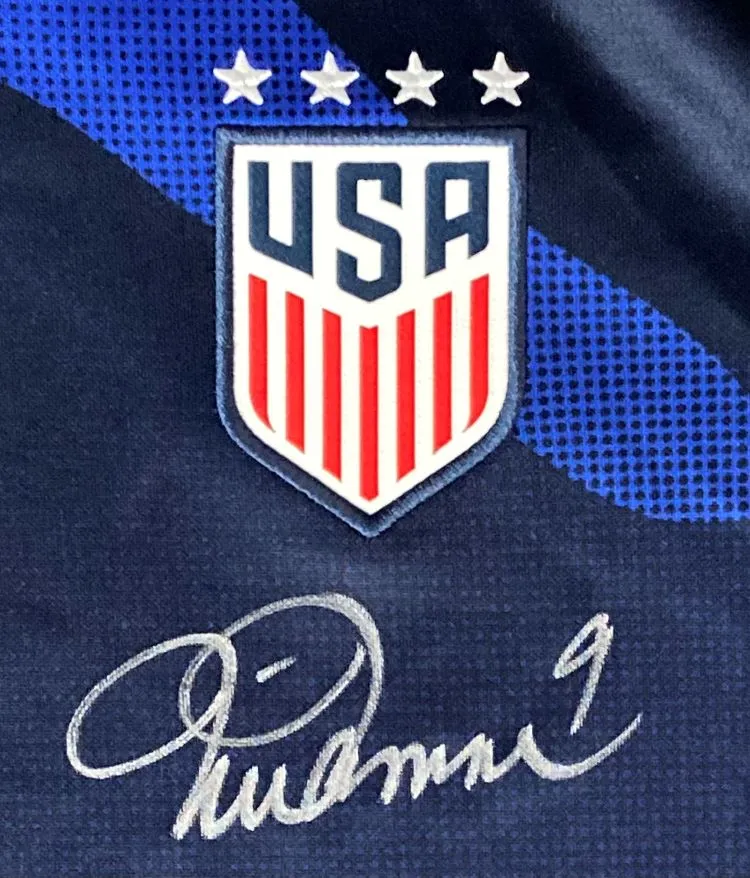 Mia Hamm Signed USA Blue Nike Women's Soccer Jersey BAS ITP