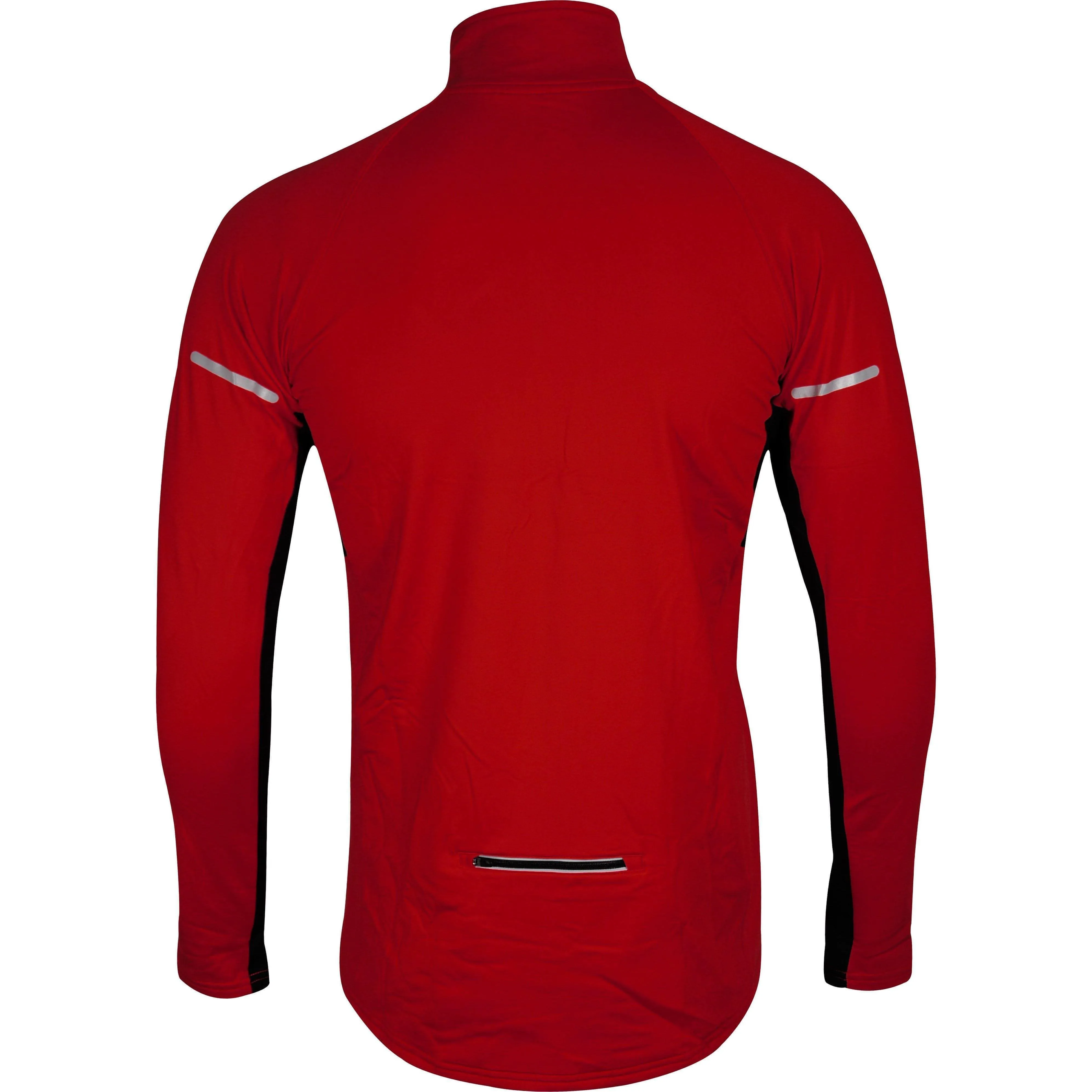 More Mile Alaska 2 Mens Half Zip Thermal Running Top - Red