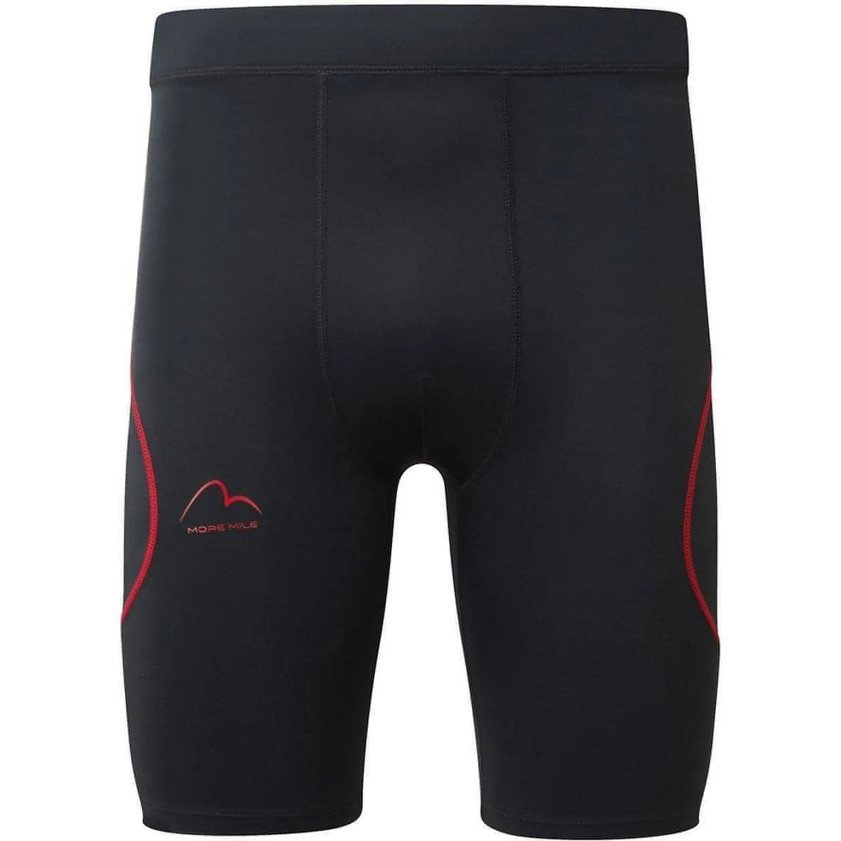 More Mile Compression Mens Running Short Tights - Black