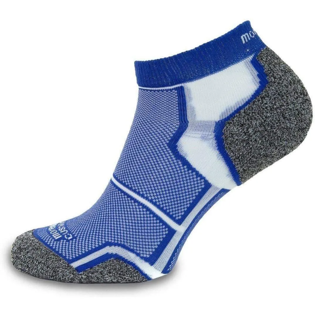 More Mile New York Cushioned Running Socks - Blue