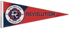 New England Revolution Official MLS Soccer Premium Felt Collector's Pennant - Wincraft 2022