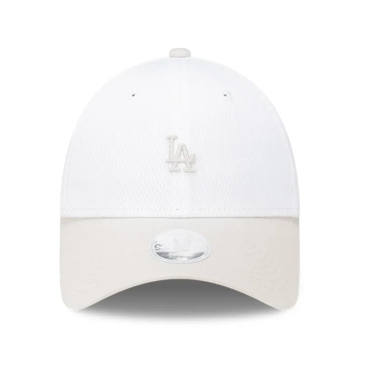 New Era Los Angeles Dodgers Womens 9FORTY - White/Vintage Stone