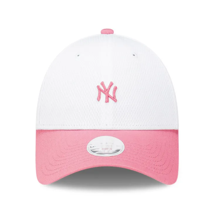 New Era New York Yankees Womens 9FORTY - White/Pink Rogue