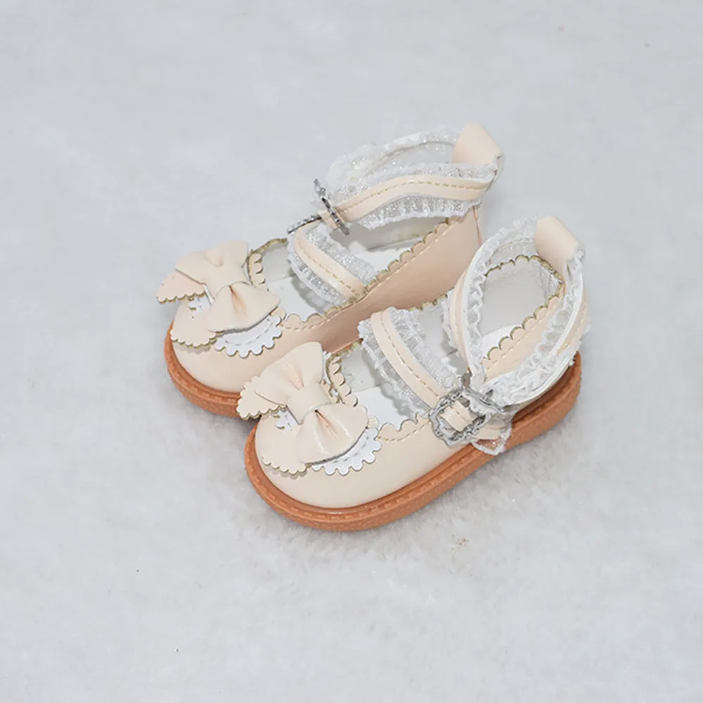 niannyyhouse Thick Soles Leather Shoes 1/6 1/4 BJD MDD Doll Dress Up