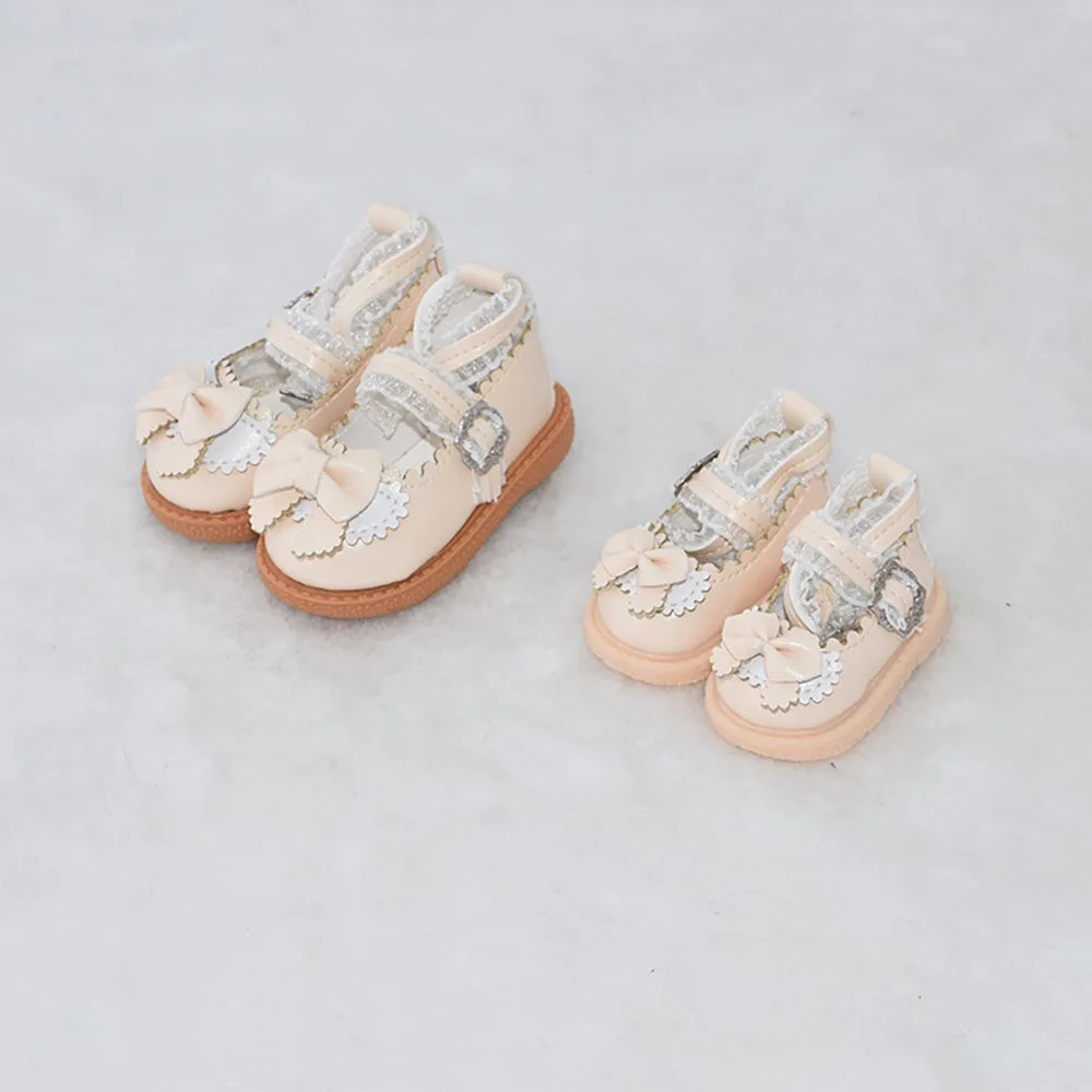 niannyyhouse Thick Soles Leather Shoes 1/6 1/4 BJD MDD Doll Dress Up