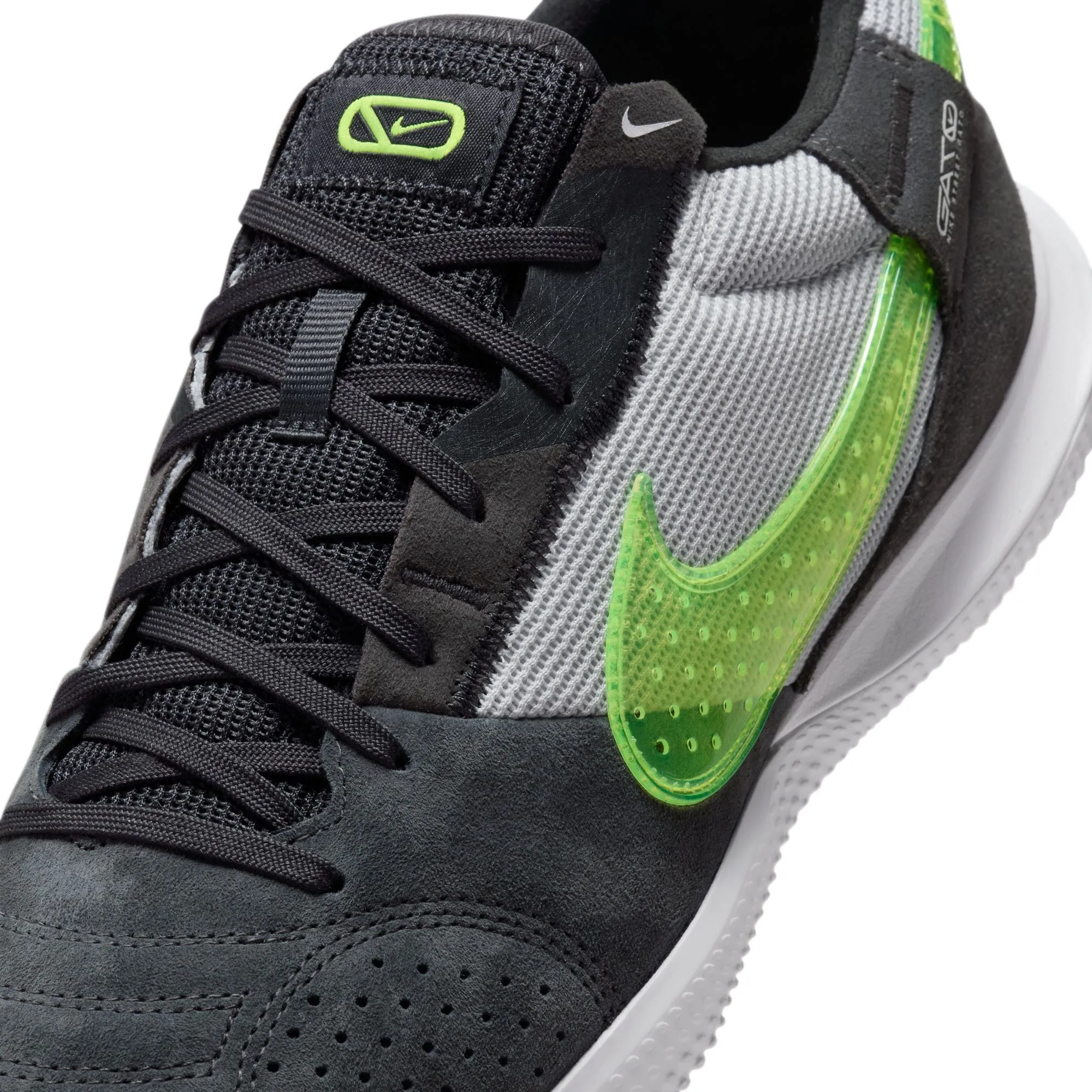 Nike Streetgato Indoor Soccer Shoes - Black/ Volt