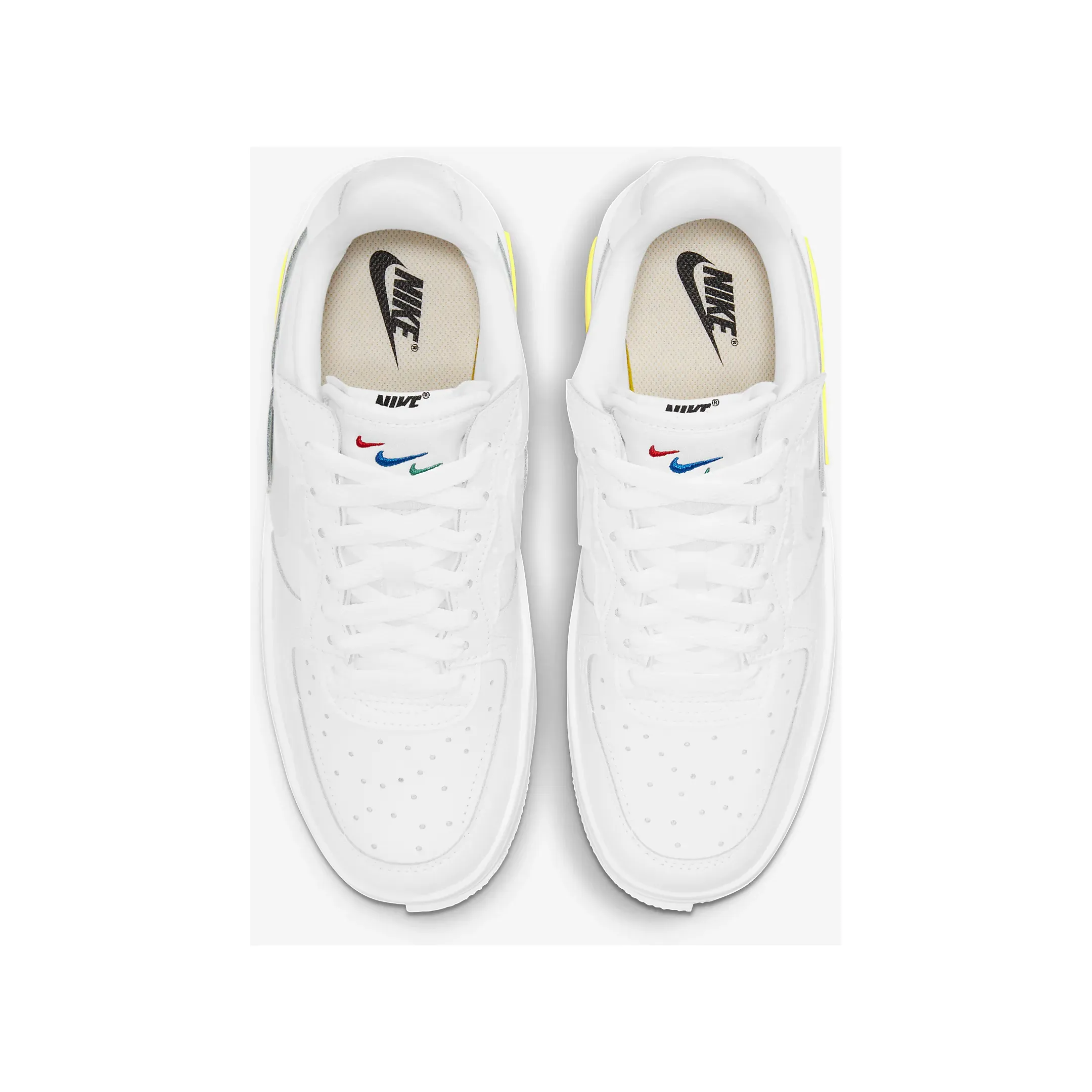 Nike Women's Air Force 1 Fontanka Shoes - Summit White / Photon Dust / Opti Yellow