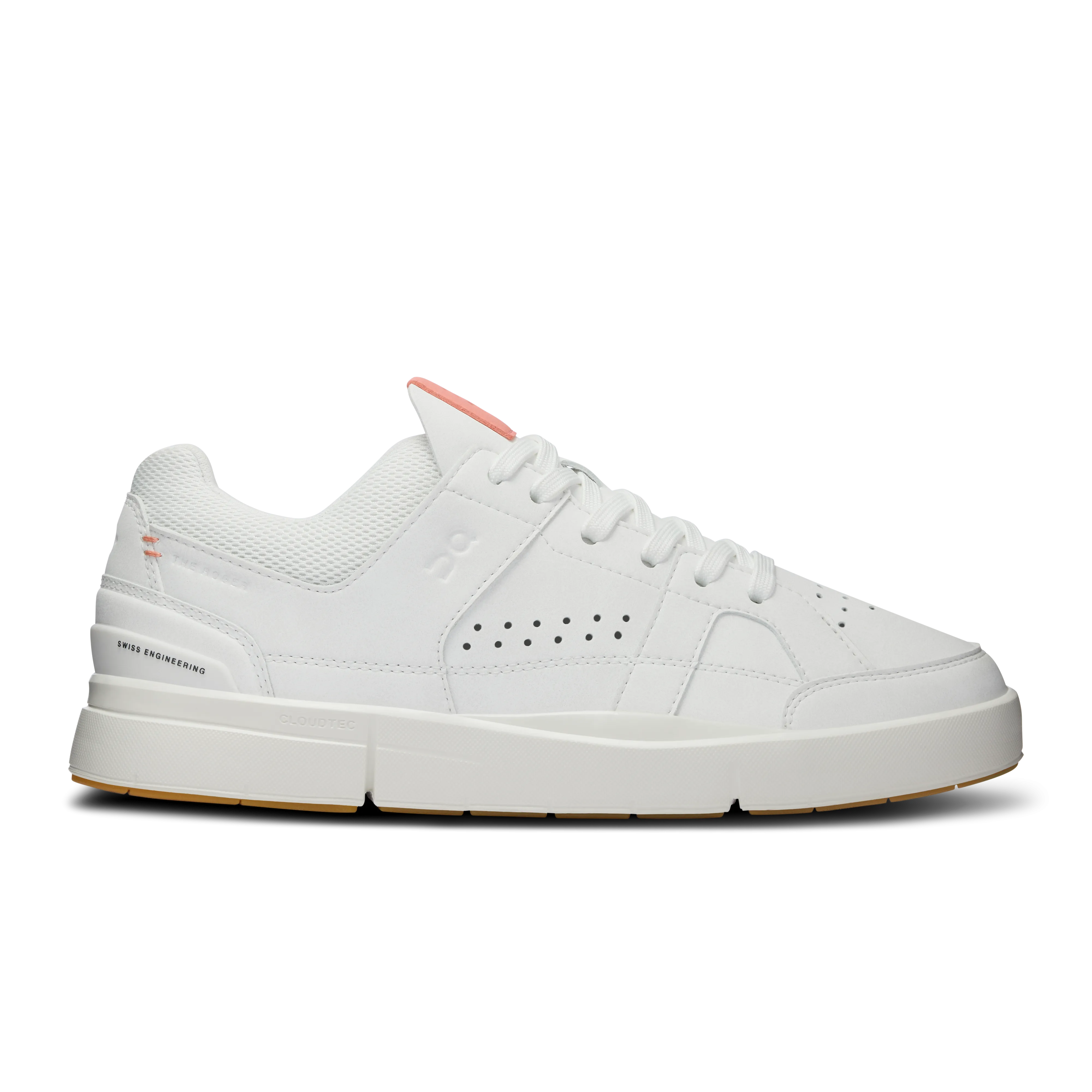 On Running Women's The Roger Clubhouse Shoes - White / Flamingo