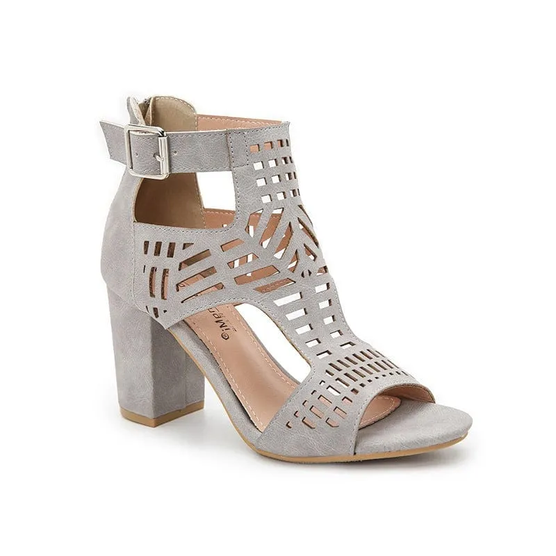 Peep Toe Heeled Sandals