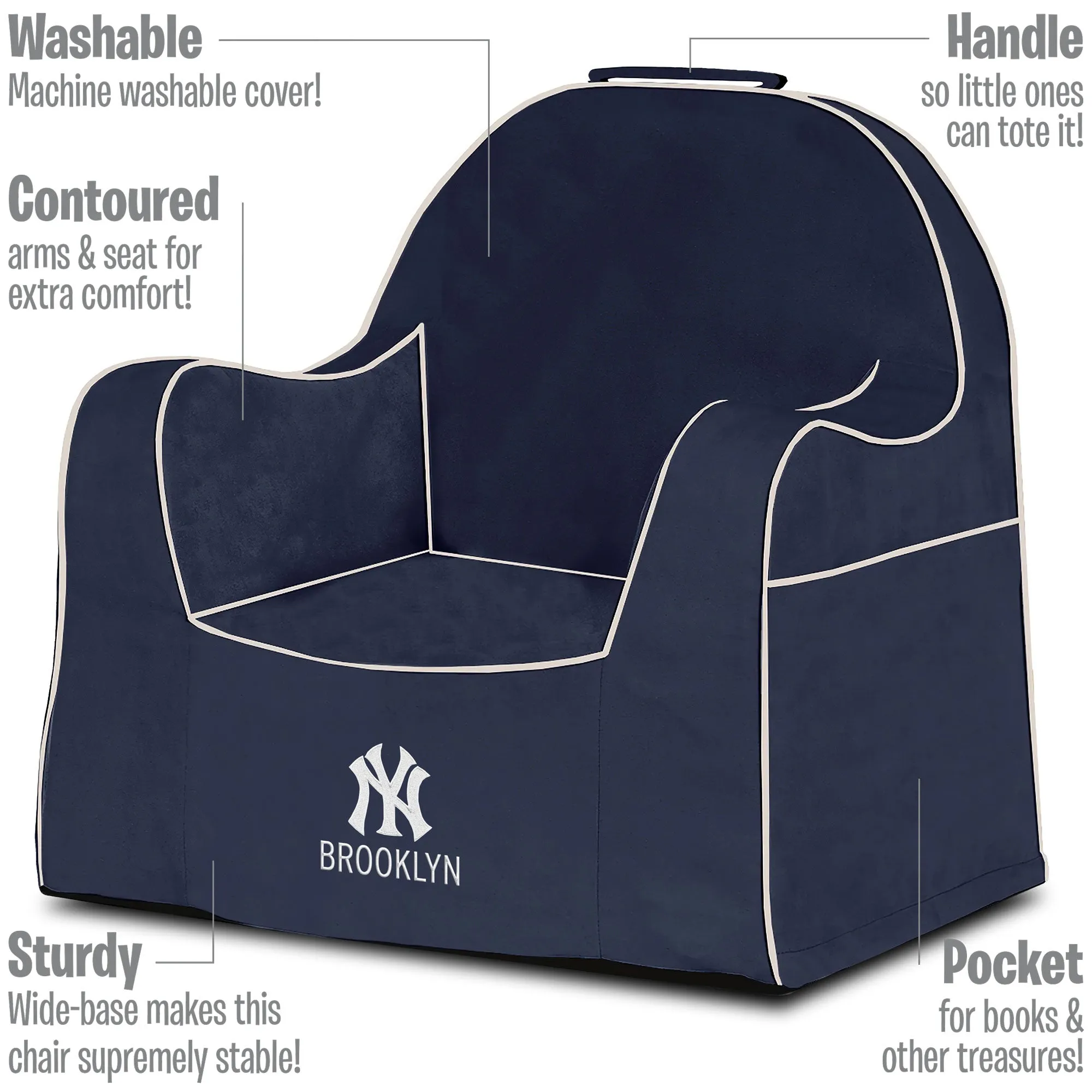 Personalized New York Yankees Little Reader Chair