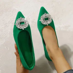 Pointed Rhinestones Flats