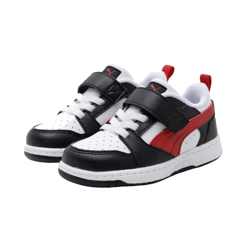 Puma scarpa Sneakers Rebound v6 Lo 397420-04 bianco-nero-rosso