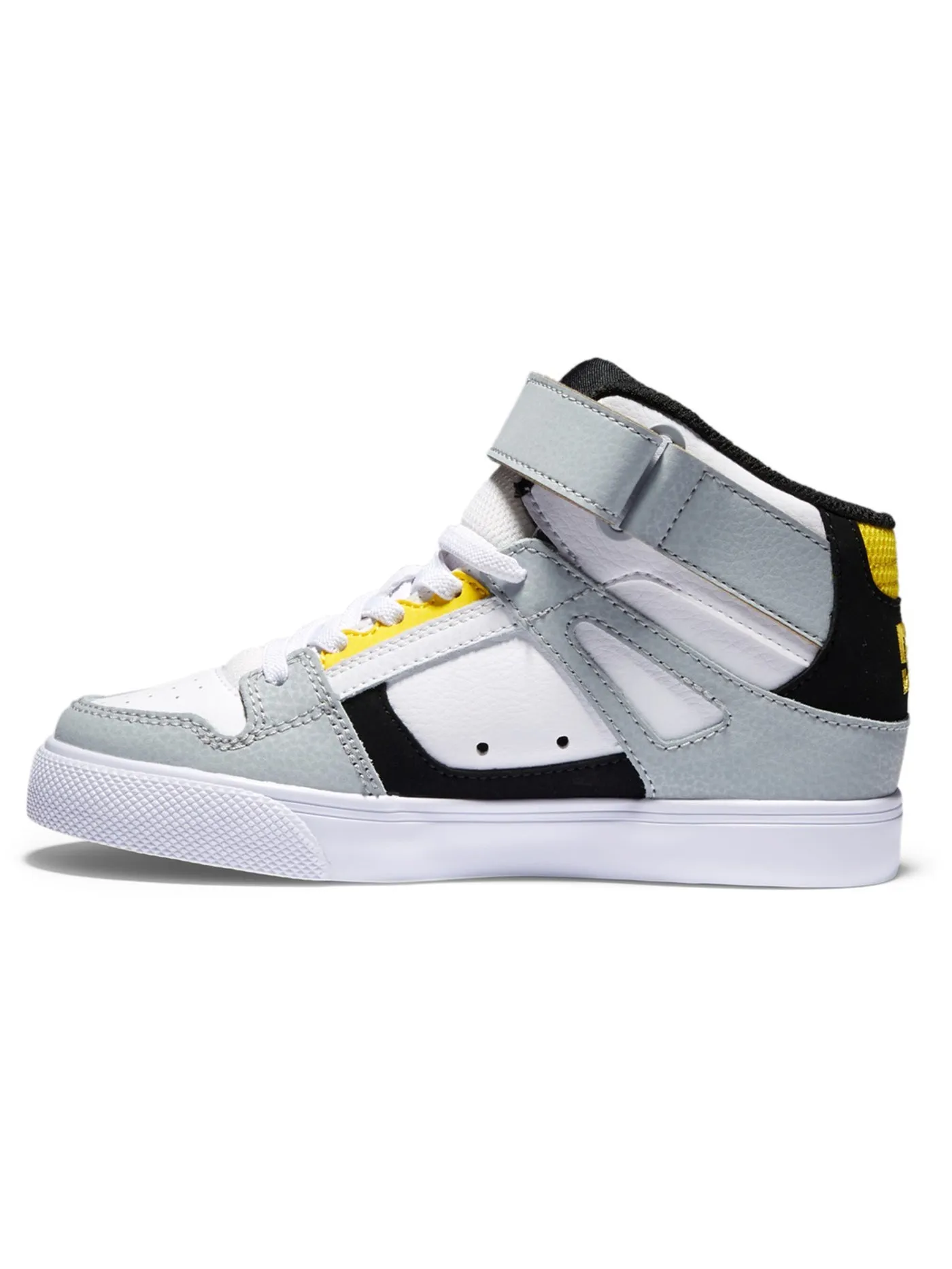 Pure High-Top EV White/Grey/Yellow Shoes (Kids)