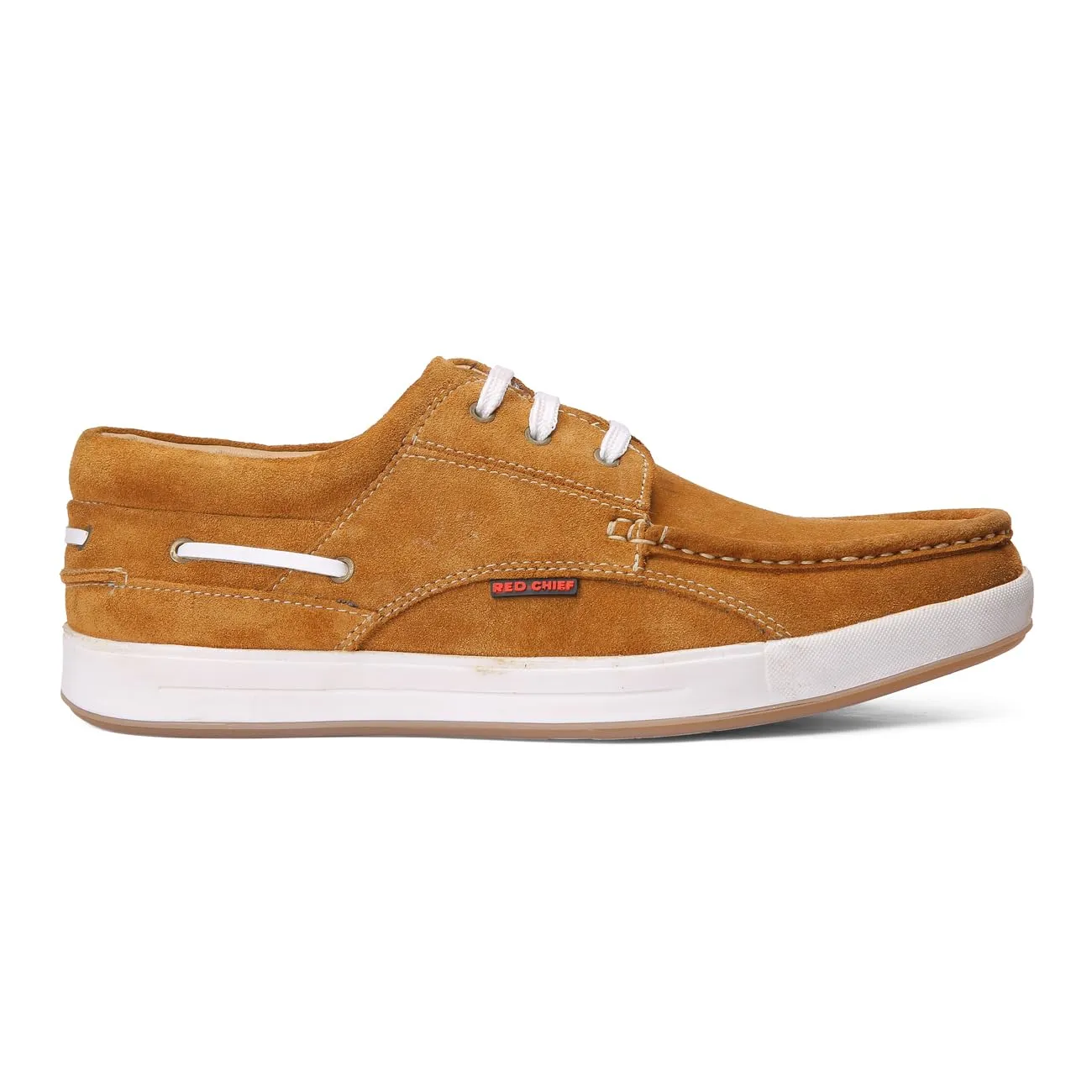 Red Chief Rust Leather Casual Sneaker Shoes for Men