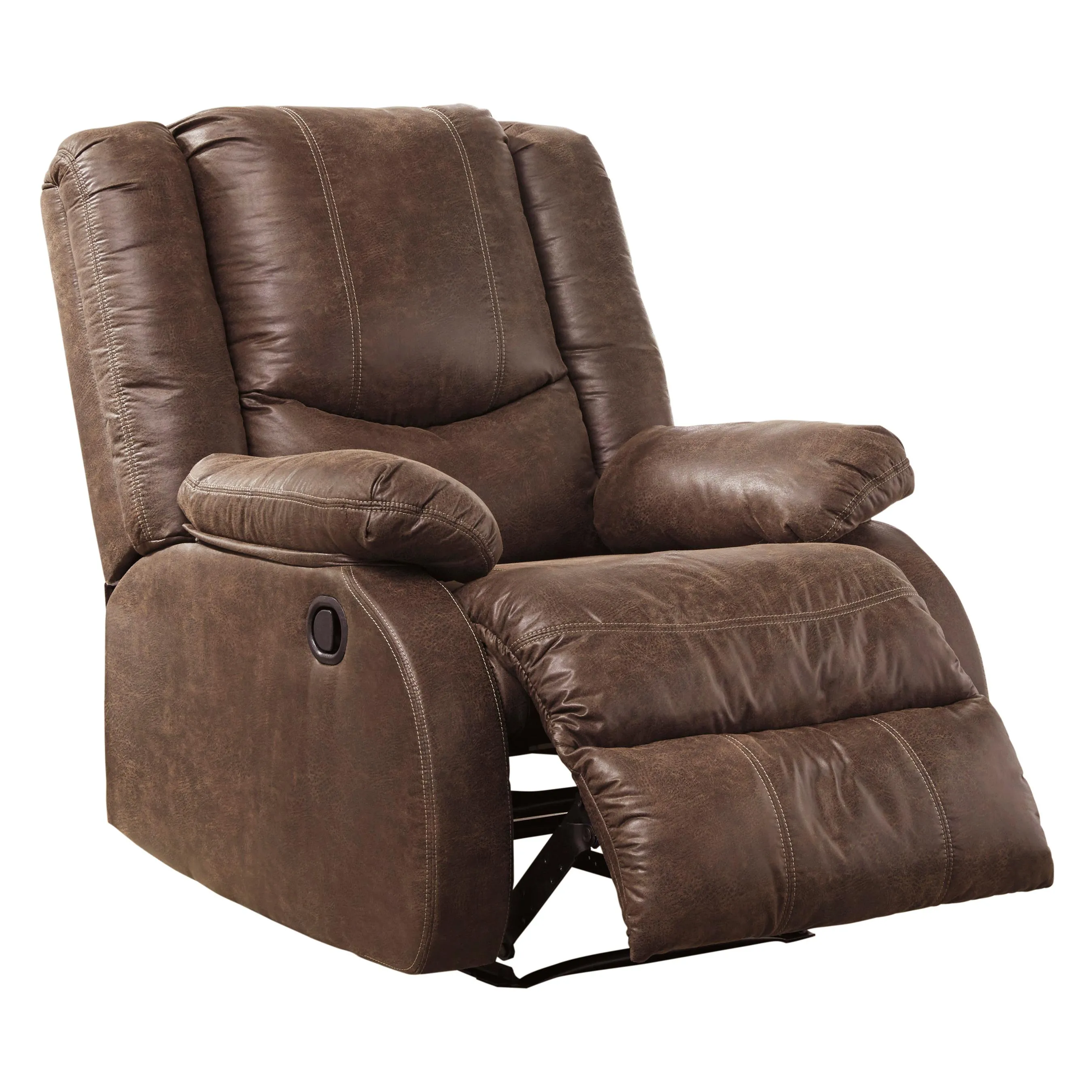 Signature Design by Ashley Bladewood Leather Look Recliner with Wall Recline 6030529C