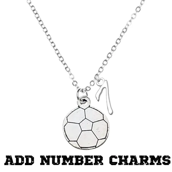 Silver Soccer Ball Necklace