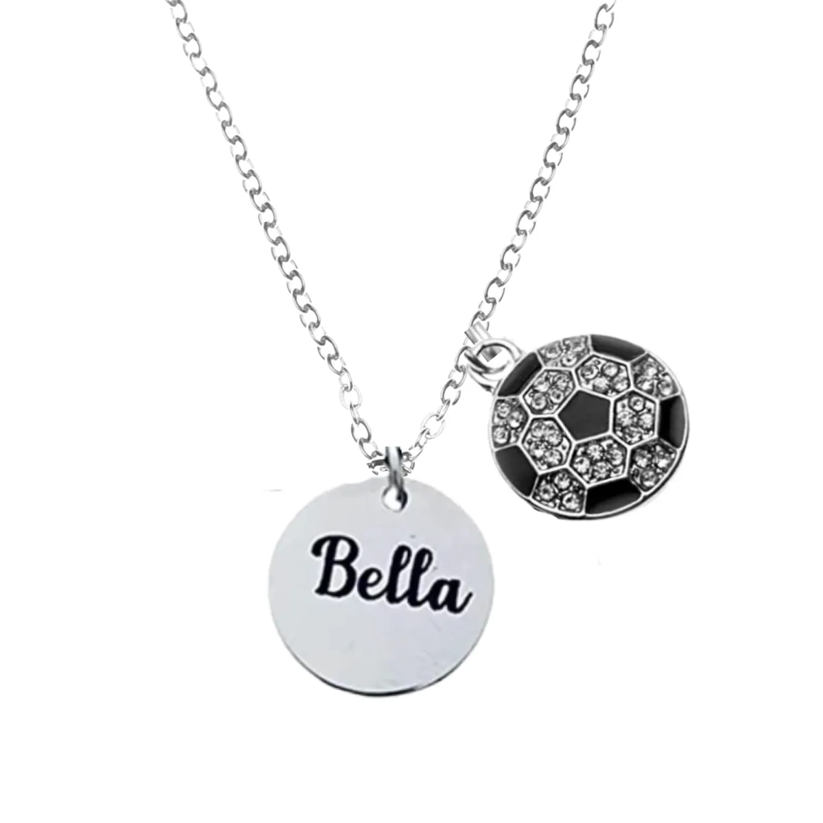 Soccer Engraved Necklace - Pick Charm