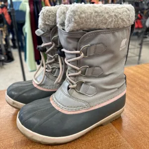 Sorel - youth winter boot- MSRP $110: Grey pink -children-2Y