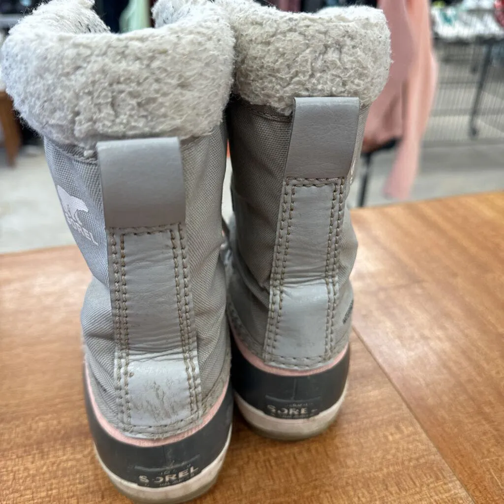 Sorel - youth winter boot- MSRP $110: Grey pink -children-2Y