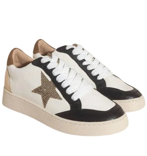 Womens Retro Gold Star Sneakers Shoes At Vacationgrabs